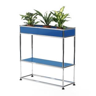 Table d'appoint USM Haller pour plantes Type 1 Bleu gentiane RAL 5010