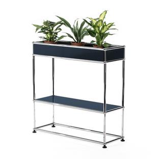 Table d'appoint USM Haller pour plantes Type 1 Bleu acier RAL 5011