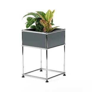 Table d'appoint USM Haller pour plantes Type 2 Gris moyen RAL 7005|35 cm