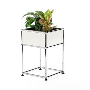 Table d'appoint USM Haller pour plantes Type 2 Blanc pur RAL 9010|35 cm