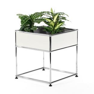 Table d'appoint USM Haller pour plantes Type 2 Blanc pur RAL 9010|50 cm