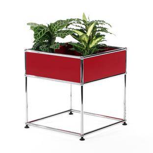 Table d'appoint USM Haller pour plantes Type 2 Rouge rubis USM|50 cm