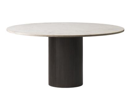 Table Cabin Ø 150 cm|Chêne foncé / marbre jura