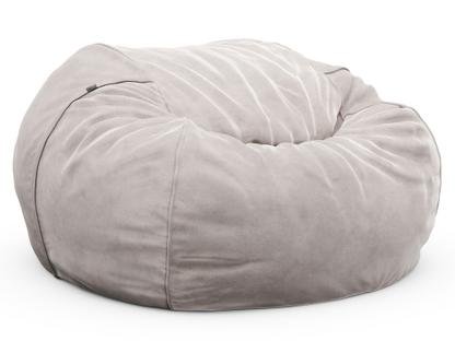 Vetsak Beanbag L (H 90 x Ø 140 cm)|Velvet - Gris clair