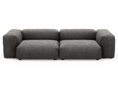 Two Seat Sofa M Cord velours - Gris foncé