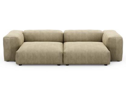 Two Seat Sofa L Cord velours - Kaki