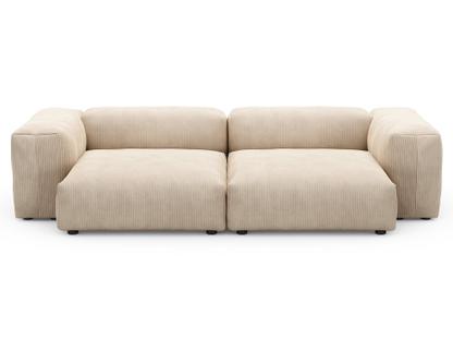 Two Seat Sofa L Cord velours - Sable