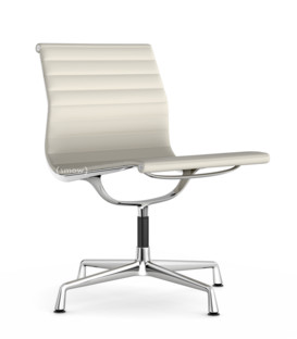 Aluminium Chair EA 105 Chromé|Cuir (Standard)|Neige