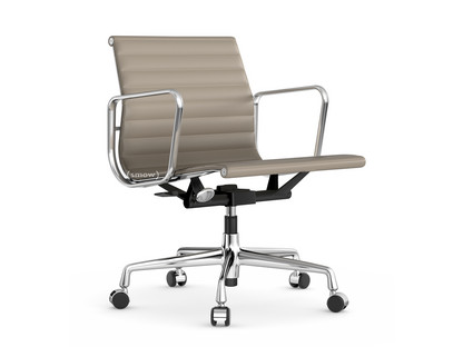 Aluminium Chair EA 117 Chromé|Cuir (Standard)|Sable