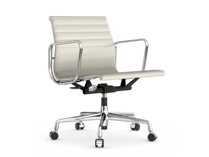 Aluminium Chair EA 117 Chromé|Cuir (Standard)|Neige