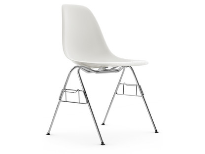 Eames Plastic Side Chair RE DSS Blanc|Sans rembourrage|Sans rembourrage|Avec liaison de rangée (DSS)