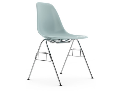 Eames Plastic Side Chair RE DSS Gris bleuté|Sans rembourrage|Sans rembourrage|Sans liaison de rangée (DSS-N)