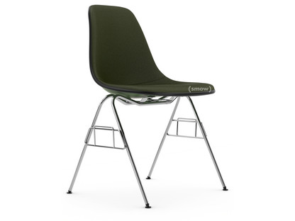 Eames Plastic Side Chair RE DSS Forêt|Rembourrage intégral|Nero / forêt|Sans liaison de rangée (DSS-N)