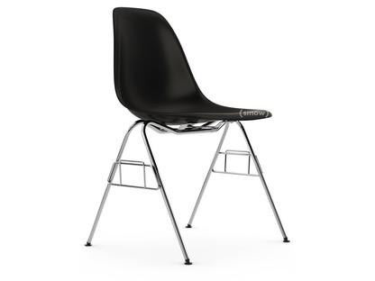 Eames Plastic Side Chair RE DSS Noir profond  |Sans rembourrage|Sans rembourrage|Sans liaison de rangée (DSS-N)