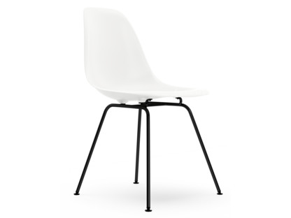 Eames Plastic Side Chair RE DSX Blanc|Sans rembourrage|Sans rembourrage|Version standard - 43 cm|Revêtement basic dark