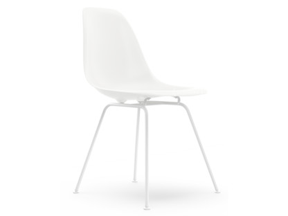 Eames Plastic Side Chair RE DSX Blanc|Sans rembourrage|Sans rembourrage|Version standard - 43 cm|Revêtement blanc