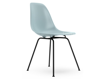 Eames Plastic Side Chair RE DSX Gris bleuté|Sans rembourrage|Sans rembourrage|Version standard - 43 cm|Revêtement basic dark