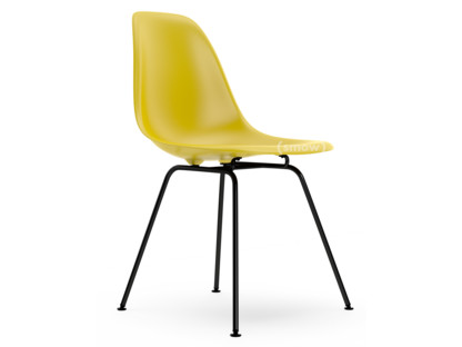 Eames Plastic Side Chair RE DSX Moutarde|Sans rembourrage|Sans rembourrage|Version standard - 43 cm|Revêtement basic dark