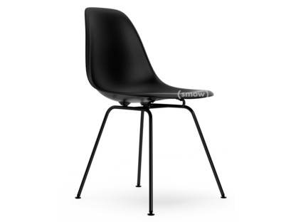 Eames Plastic Side Chair RE DSX Noir profond  |Sans rembourrage|Sans rembourrage|Version standard - 43 cm|Revêtement basic dark