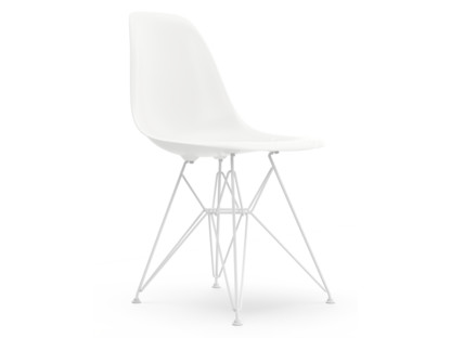 Eames Plastic Side Chair RE DSR Blanc|Sans rembourrage|Sans rembourrage|Version standard - 43 cm|Revêtement blanc