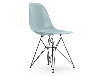 Eames Plastic Side Chair RE DSR Gris bleuté|Sans rembourrage|Sans rembourrage|Version standard - 43 cm|Revêtement basic dark
