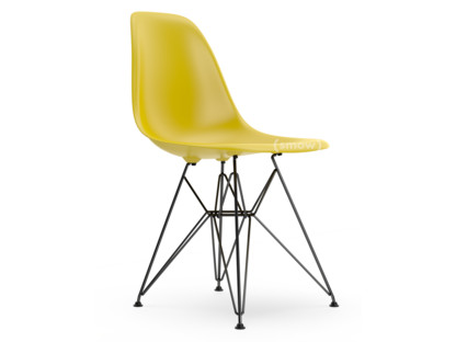 Eames Plastic Side Chair RE DSR Moutarde|Sans rembourrage|Sans rembourrage|Version standard - 43 cm|Revêtement basic dark