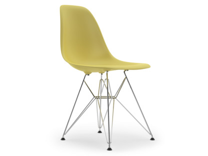 Eames Plastic Side Chair RE DSR Citron|Sans rembourrage|Sans rembourrage|Version standard - 43 cm|Chromé