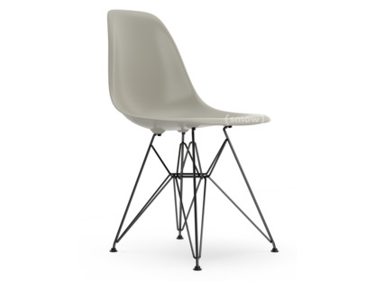 Eames Plastic Side Chair RE DSR Galet|Sans rembourrage|Sans rembourrage|Version standard - 43 cm|Revêtement basic dark