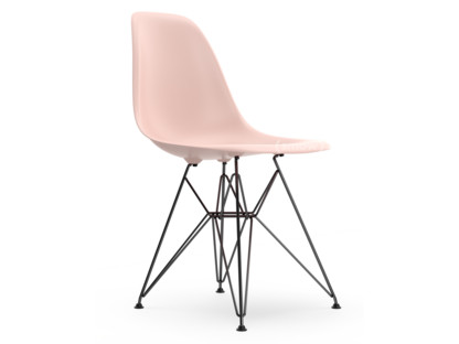 Eames Plastic Side Chair RE DSR Rose pâle|Sans rembourrage|Sans rembourrage|Version standard - 43 cm|Revêtement basic dark