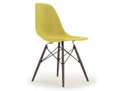 Eames Plastic Side Chair RE DSW Citron|Sans rembourrage|Sans rembourrage|Version standard - 43 cm|Érable foncé