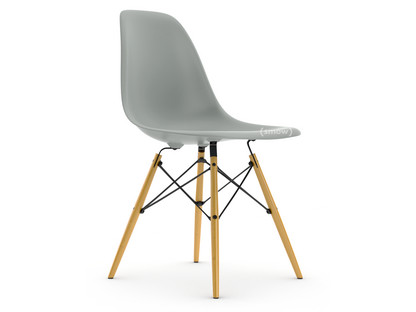 Eames Plastic Side Chair RE DSW Gris clair|Sans rembourrage|Sans rembourrage|Version standard - 43 cm|Érable nuance de jaune