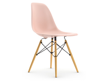 Eames Plastic Side Chair RE DSW Rose pâle|Sans rembourrage|Sans rembourrage|Version standard - 43 cm|Frêne tons miel