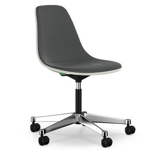 Eames Plastic Side Chair RE PSCC Vert classique|Rembourrage intégral|Gris foncé