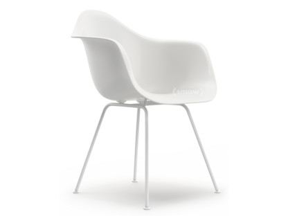 Eames Plastic Armchair RE DAX Blanc|Sans rembourrage|Sans rembourrage|Version standard - 43 cm|Revêtement blanc