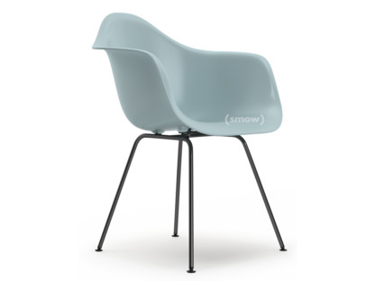 Eames Plastic Armchair RE DAX Gris bleuté|Sans rembourrage|Sans rembourrage|Version standard - 43 cm|Revêtement basic dark