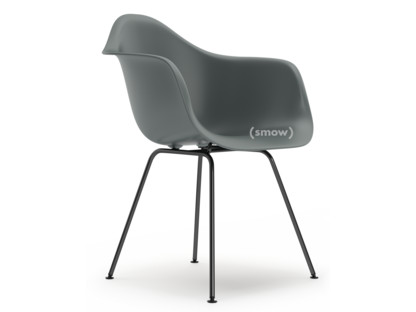 Eames Plastic Armchair RE DAX Gris granit|Sans rembourrage|Sans rembourrage|Version standard - 43 cm|Revêtement basic dark