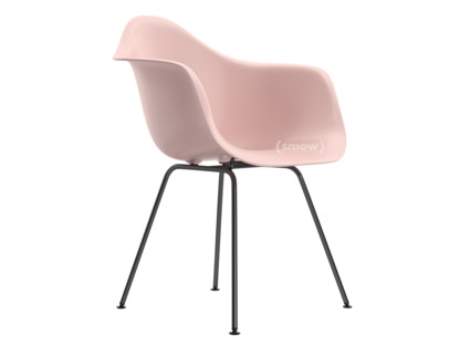 Eames Plastic Armchair RE DAX Rose pâle|Sans rembourrage|Sans rembourrage|Version standard - 43 cm|Revêtement basic dark