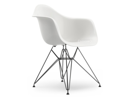 Eames Plastic Armchair RE DAR Blanc|Sans rembourrage|Sans rembourrage|Version standard - 43 cm|Revêtement basic dark
