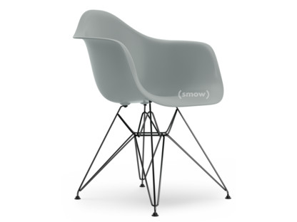 Eames Plastic Armchair RE DAR Gris clair|Sans rembourrage|Sans rembourrage|Version standard - 43 cm|Revêtement basic dark