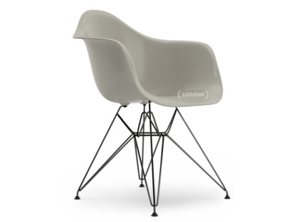 Eames Plastic Armchair RE DAR Galet|Sans rembourrage|Sans rembourrage|Version standard - 43 cm|Revêtement basic dark