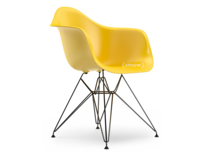 Eames Plastic Armchair RE DAR Sunlight|Sans rembourrage|Sans rembourrage|Version standard - 43 cm|Revêtement basic dark