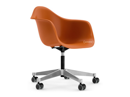 Eames Plastic Armchair RE PACC Orange rouille RE|Sans rembourrage|Sans rembourrage