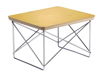 LTR Occasional Table Stratifié haute pression (HPL), feuille d'or|Poli chromé