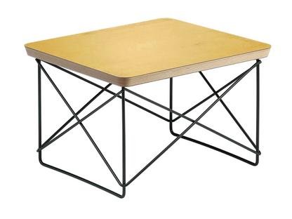 LTR Occasional Table Stratifié haute pression (HPL), feuille d'or|Revêtement thermolaqué noir basic