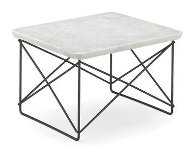 LTR Occasional Table Marbre Carrara|Revêtement thermolaqué noir basic