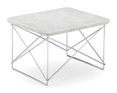 LTR Occasional Table Marbre Carrara|Poli chromé