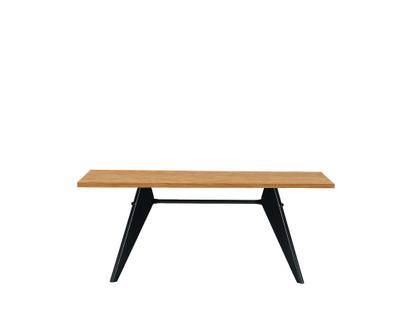 EM Table 180 x 90 cm|Chêne massif naturel huilé|Noir intense