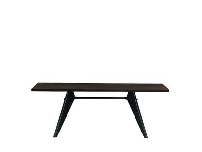 EM Table 200 x 90 cm|Chêne foncé, vernis de protection|Noir intense
