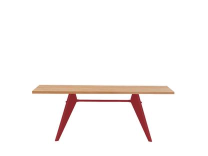 EM Table 200 x 90 cm|Chêne naturel, vernis de protection|Japanese red