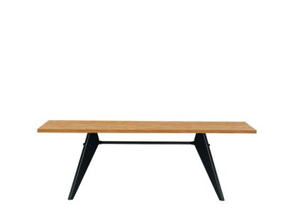 EM Table 220 x 90 cm|Chêne massif naturel huilé|Noir intense